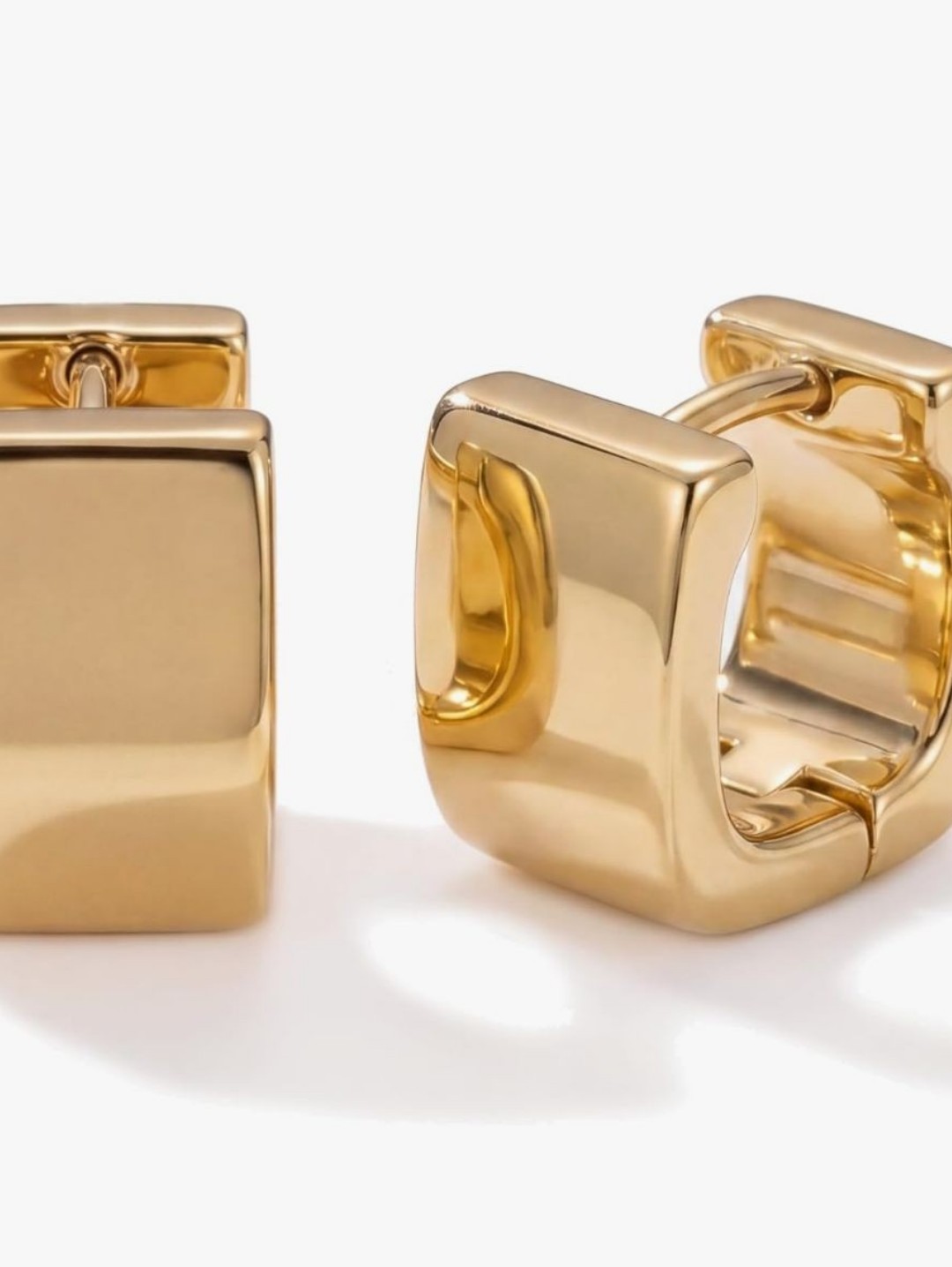 Small Chunky Huggie Hoop Earrings
